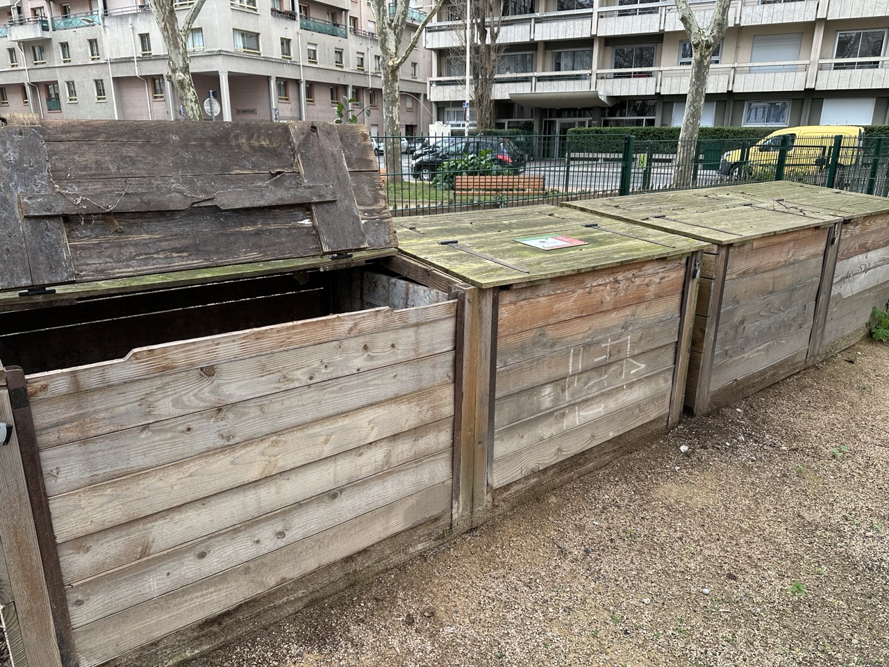 Composter à Lyon en hiver